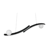 Napoli 2 Light LED Globe Chandelier – Matt Black