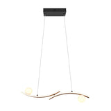 Napoli 2 Light LED Globe Chandelier – Matt Black