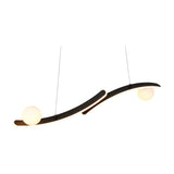Napoli 2 Light LED Globe Chandelier – Matt Black