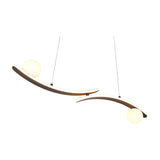 Napoli 2 Light LED Globe Chandelier – Matt Black