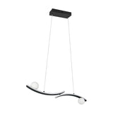 Napoli 2 Light LED Globe Chandelier – Matt Black