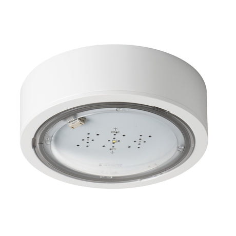 Itech 2W Ø170 Surface Emergency Light IP65 - White