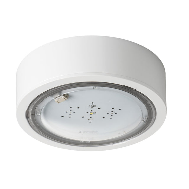 Itech M2 302MATW 2W Ø170 Surface Emergency Light IP65 - White