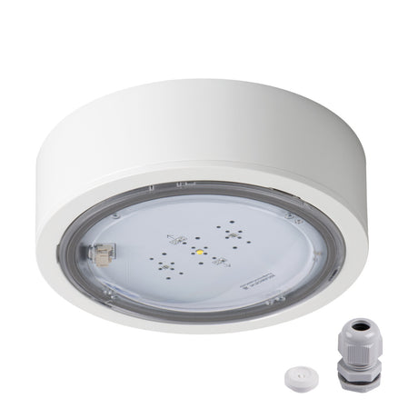 Itech 302MSTW 2W Ø170 Surface Emergency Light IP65 - White