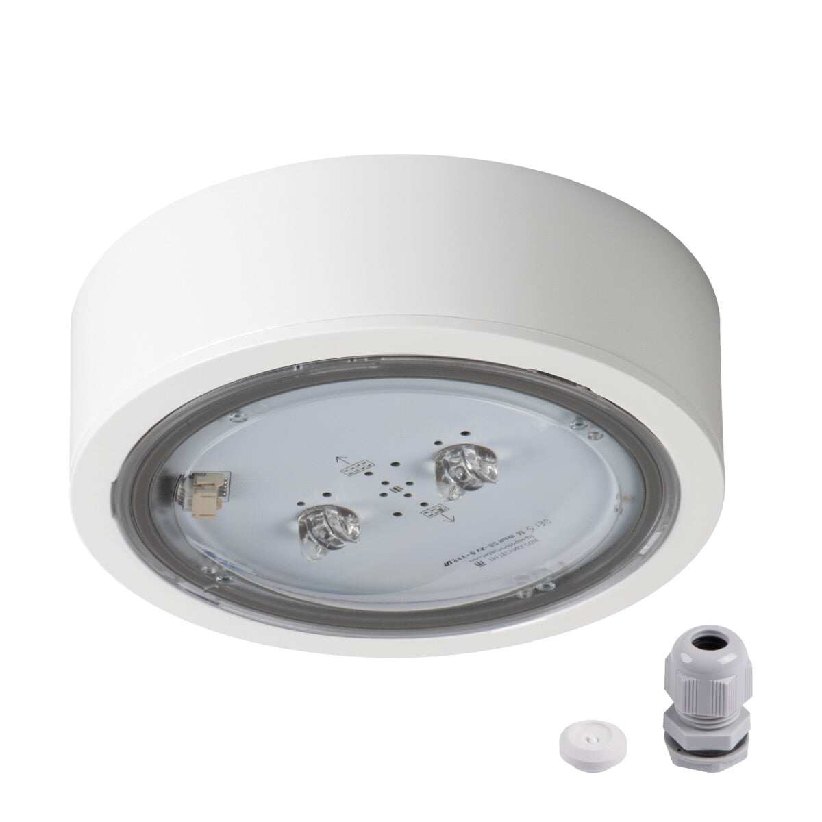 Itech 4.5W Ø170 Surface Emergency Light F2 IP65 - White