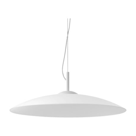 Eclipse Pendant Light - White & Clear Glass