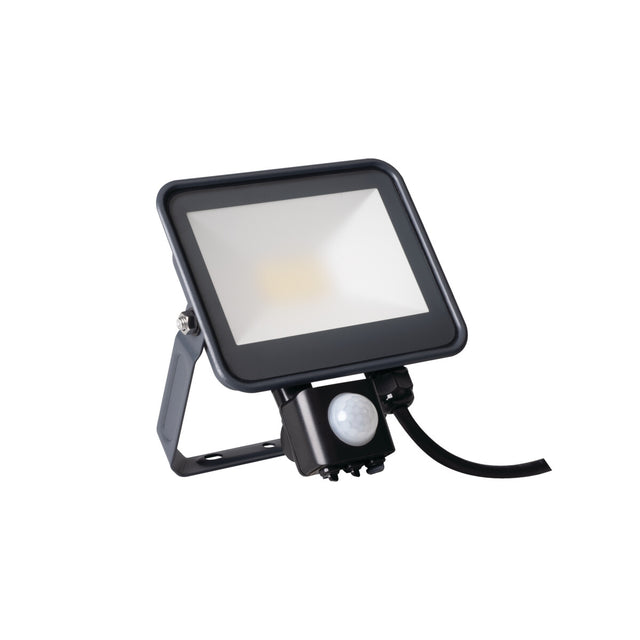 IQ-LED 20W PIR LED Floodlight IP65 - Black