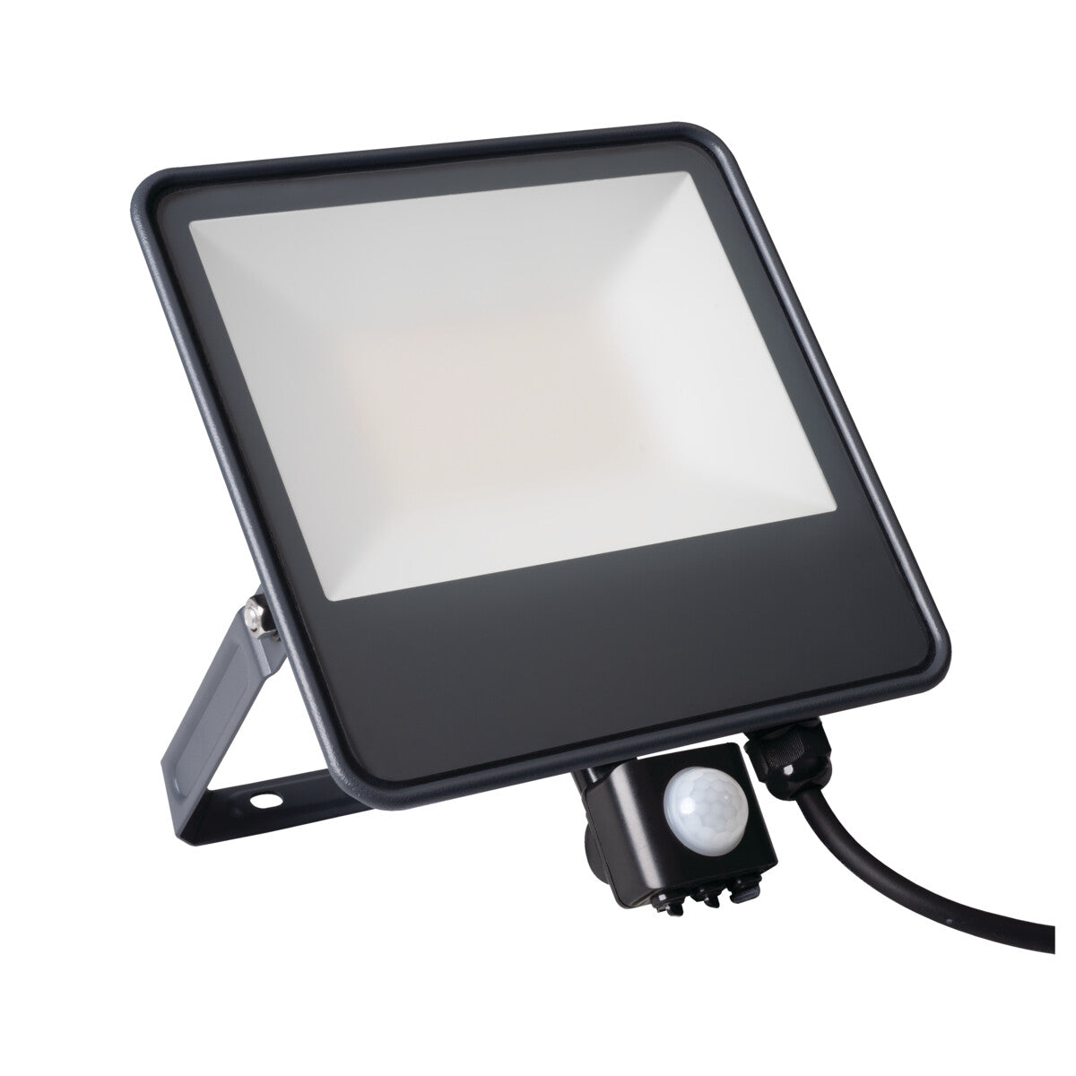 IQ-LED 50W LED Floodlight with PIR Sensor - Black
