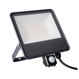 IQ-LED 50W LED Floodlight with PIR Sensor - Black