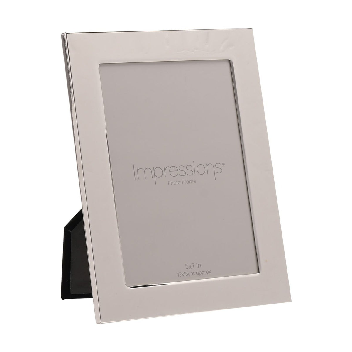 Plain Oblong Freestanding Silverplated Photo Frame - Silver