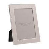 Plain Oblong Freestanding Silverplated Photo Frame - Silver