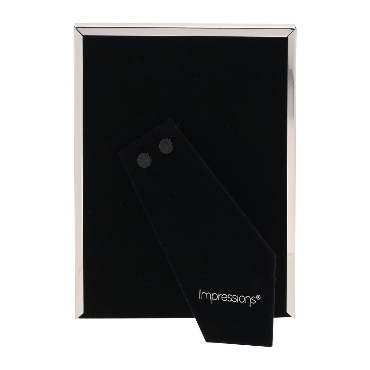 Plain Oblong Freestanding Silverplated Photo Frame - Silver