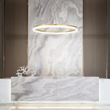 Crown Pendant Light 800mm - White in situ