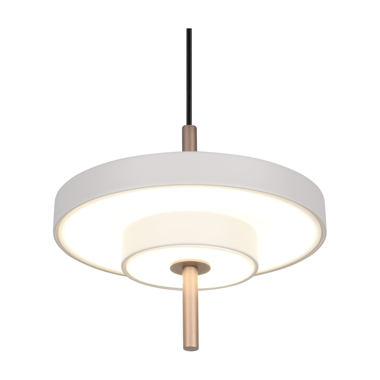 Keaton 20cm LED Glass Chandelier – Warm Grey