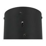 Keaton LED Disc Chandelier – Black & Gold