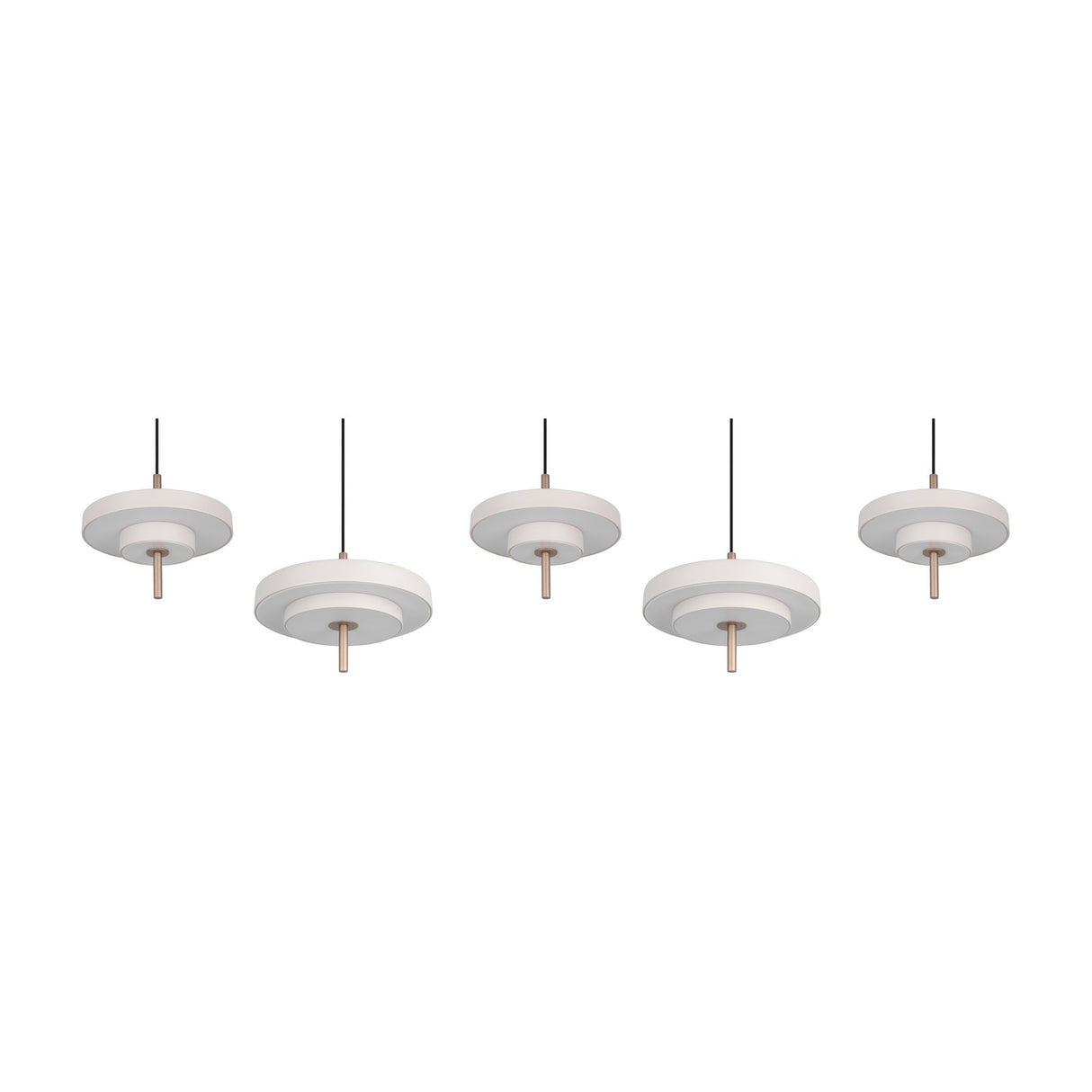 Keaton 140cm LED Glass Pendant – Warm Grey