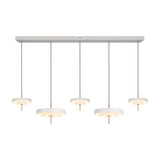 Keaton 140cm LED Glass Pendant – Warm Grey