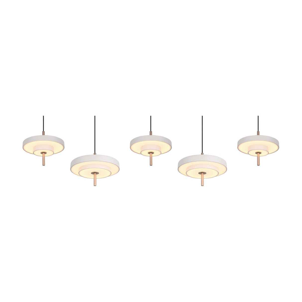 Keaton 140cm LED Glass Pendant – Warm Grey
