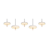 Keaton 140cm LED Glass Pendant – Warm Grey
