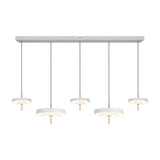 Keaton 140cm LED Glass Pendant – Warm Grey