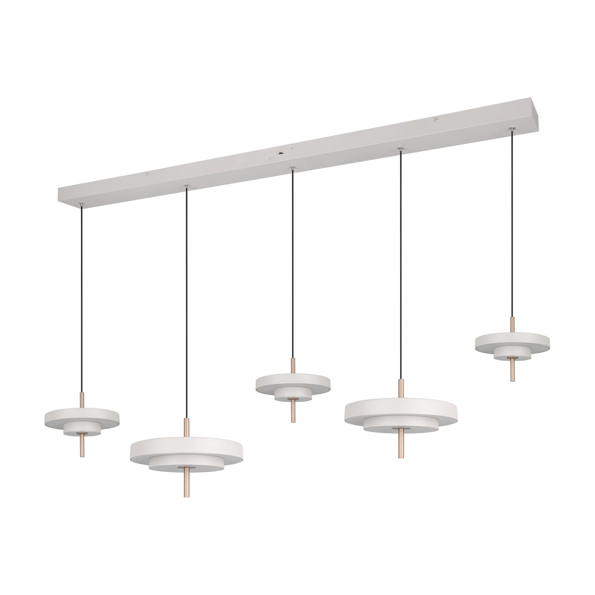 Keaton 140cm LED Glass Pendant – Warm Grey