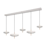 Keaton 140cm LED Glass Pendant – Warm Grey