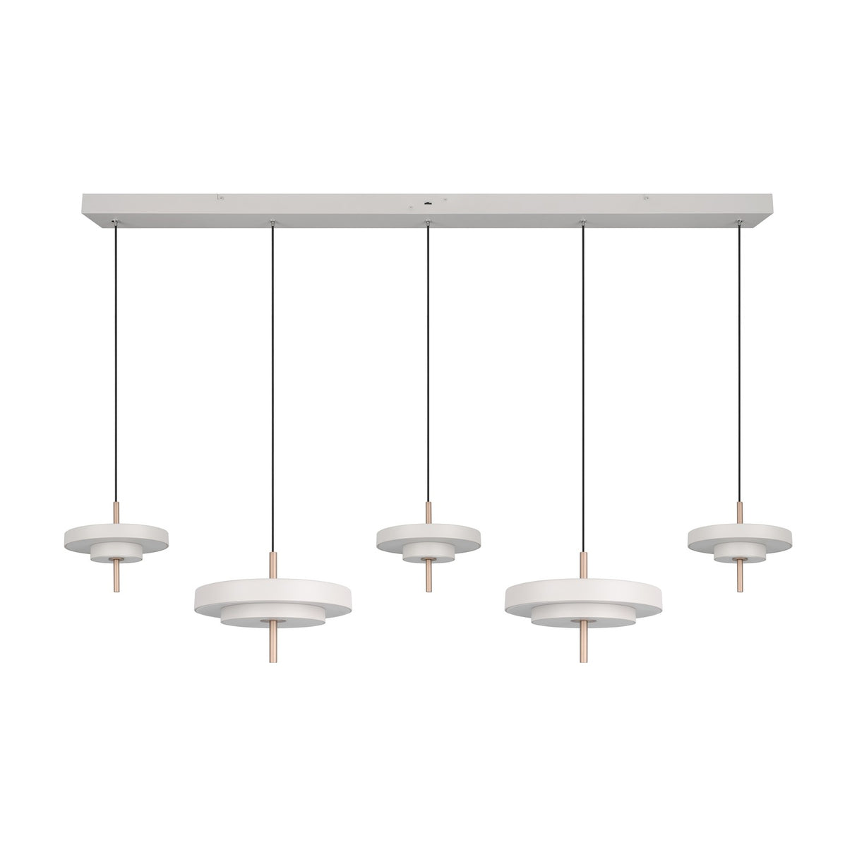 Keaton 140cm LED Glass Pendant – Warm Grey