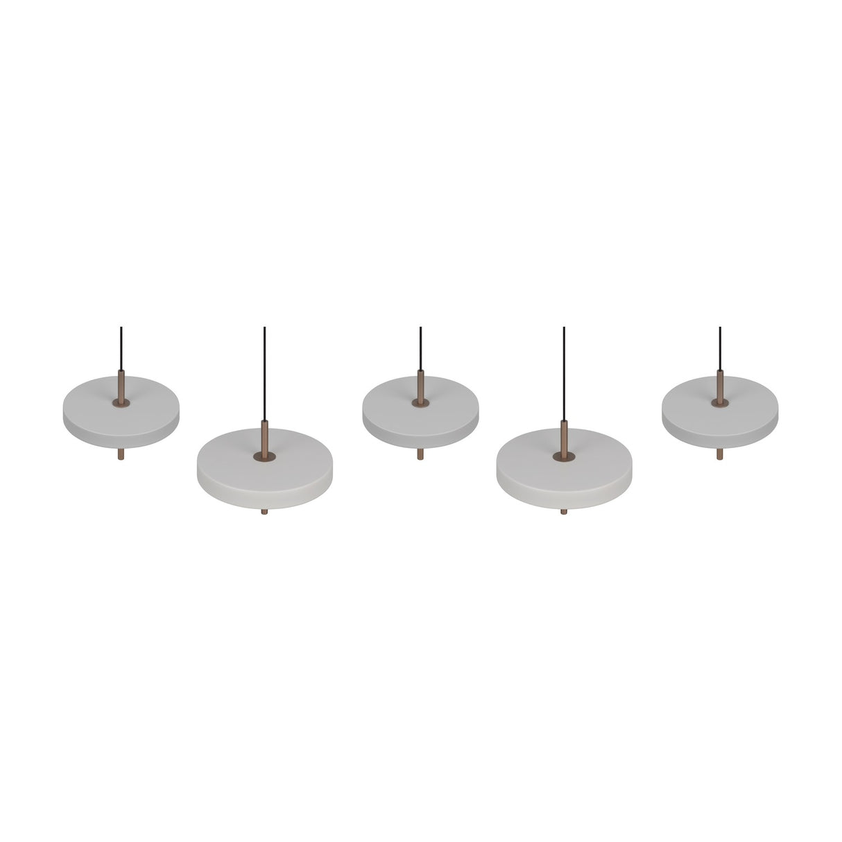 Keaton 140cm LED Glass Pendant – Warm Grey