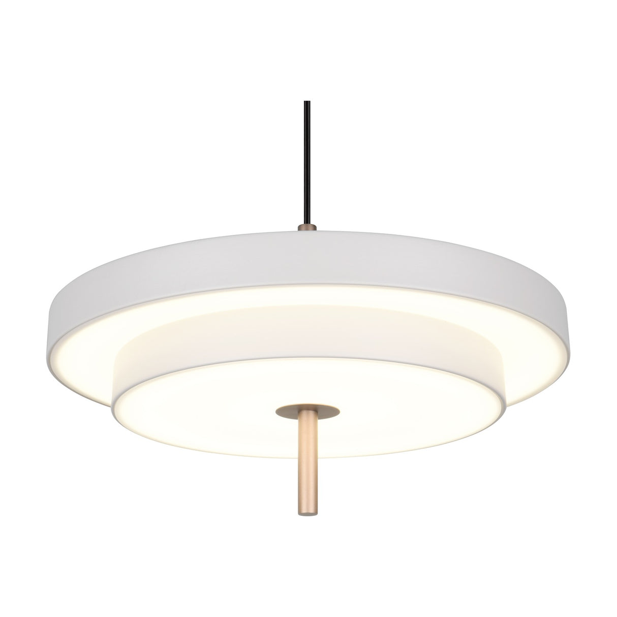 Keaton 40cm LED Glass Chandelier – Warm Grey