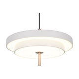 Keaton 40cm LED Glass Chandelier – Warm Grey