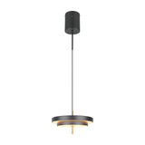 Keaton 40cm LED Glass Chandelier – Black & Gold