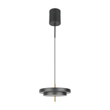 Keaton 40cm LED Glass Chandelier – Black & Gold