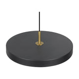 Keaton 40cm LED Glass Chandelier – Black & Gold