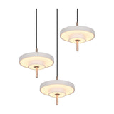Keaton 3 Light LED Glass Chandelier – Warm Grey
