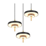 Keaton 3 Light LED Chandelier – Black & Gold