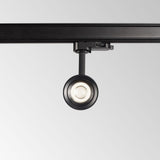 Eos Track Spotlight 15W 2700K On-Off - Black in situ