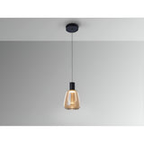 Carisa LED Glass Pendant Light - Amber