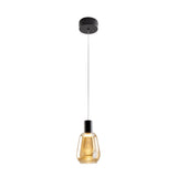 Carisa LED Glass Pendant Light - Amber