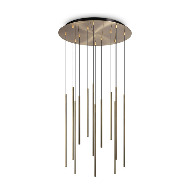 Look Cluster Pendant Light - Brass (12 Light)