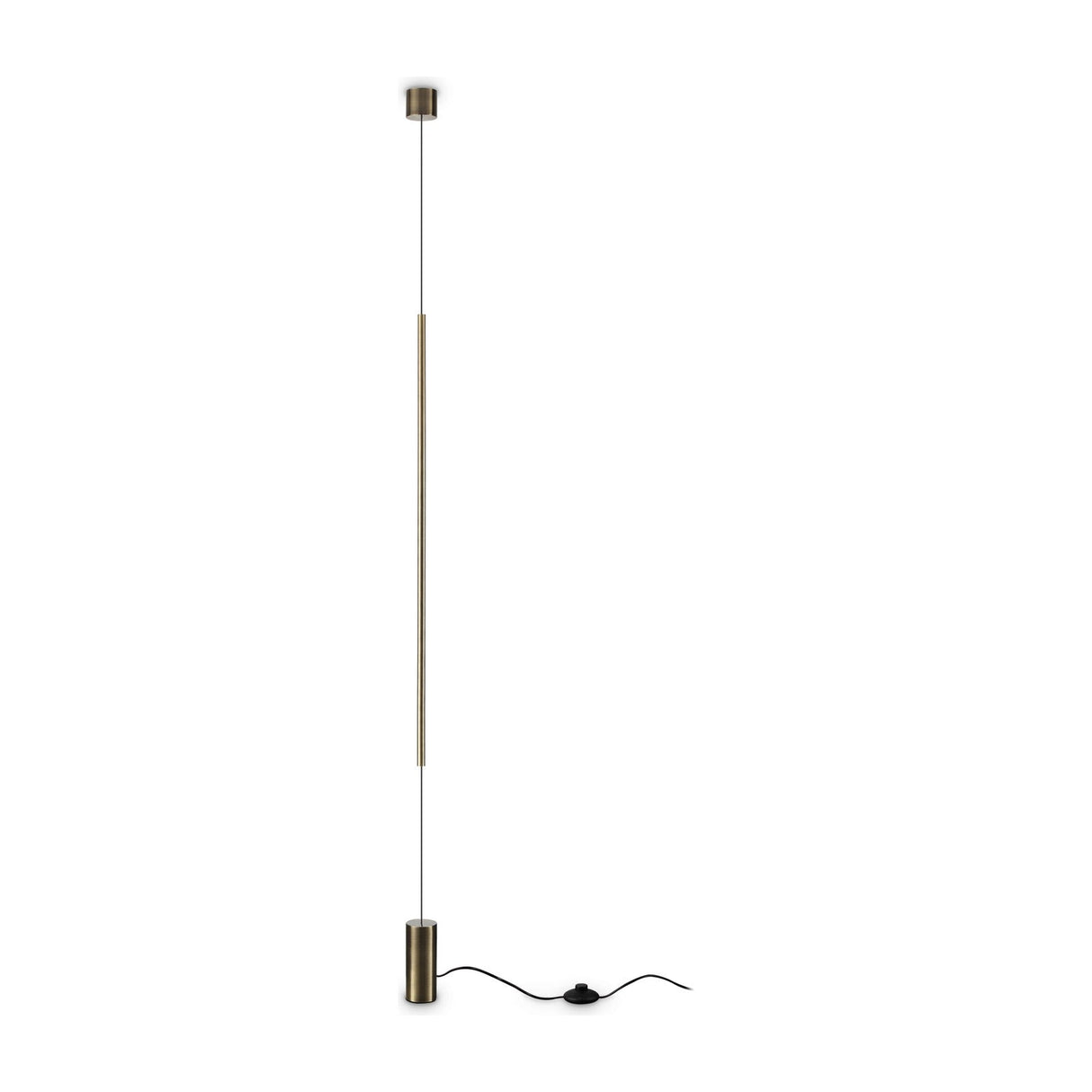 Essence Round Floor to Ceiling Lamp - Brass