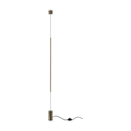 Essence Round Floor to Ceiling Lamp - Brass
