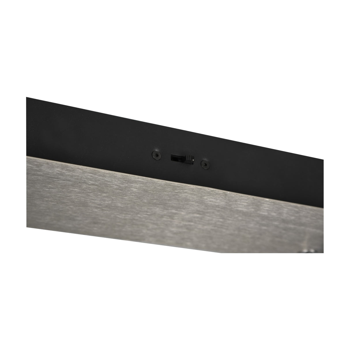 Blaze 2 Light LED Linear Chandelier – Brushed Aluminium