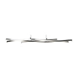 Blaze 2 Light LED Linear Chandelier – Brushed Aluminium