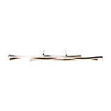 Blaze 2 Light LED Linear Chandelier – Brushed Aluminium