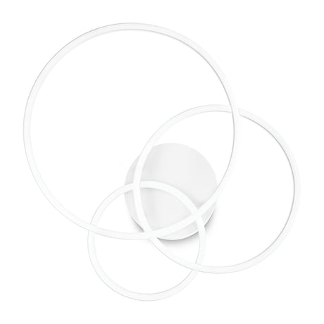 Frame Round Flush Ceiling Light - White