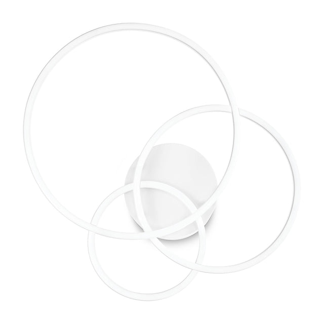 Frame Round Flush Ceiling Light - White