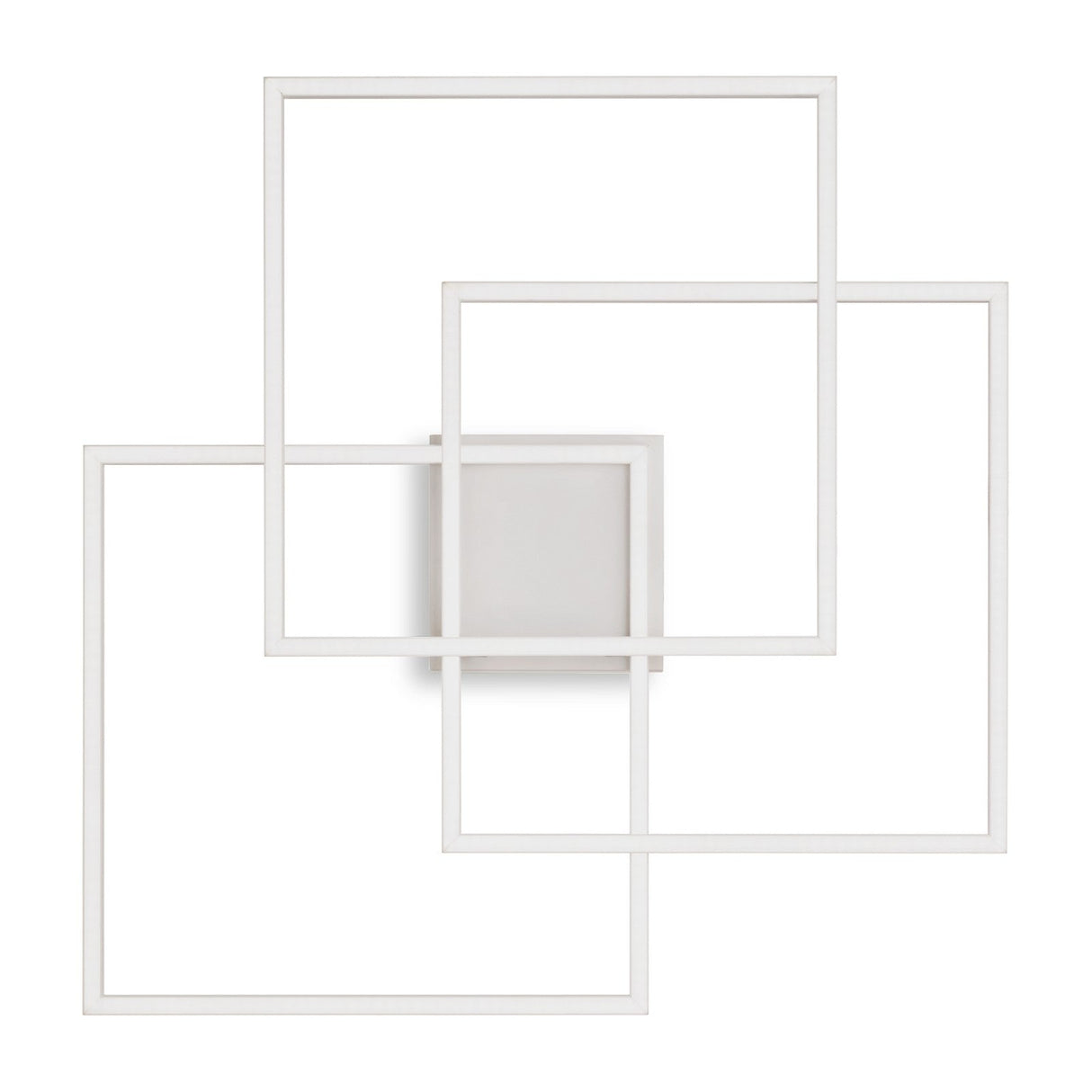 Frame Square Flush Ceiling Light - White