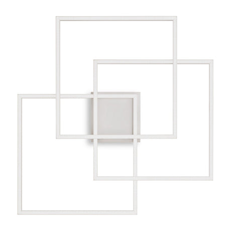 Frame Square Flush Ceiling Light - White