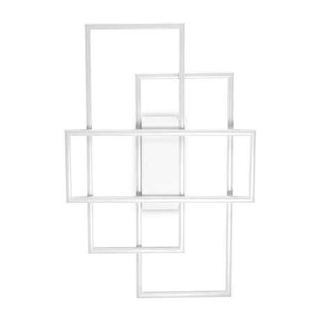 Frame Rectangular Flush Ceiling Light - White