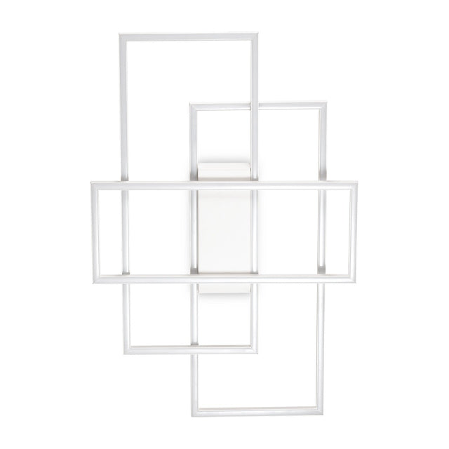 Frame Rectangular Flush Ceiling Light - White